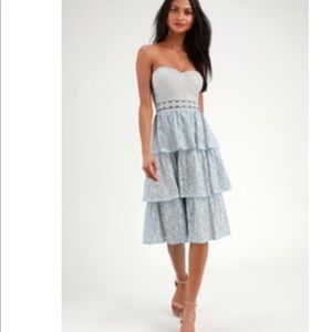 NWT LULUS adorn light blue size large